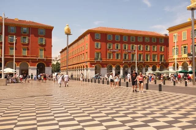 Vue emblématique de Nice